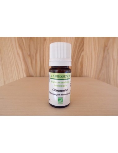 Huile essentielle biologique de Citronnelle - 10ml